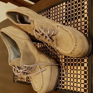 Guess by Marciano Brown Suede Platforms